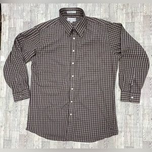 Paul Fredrick Non-Iron 2-Ply Cotton Button Down Collar Dress Shirt